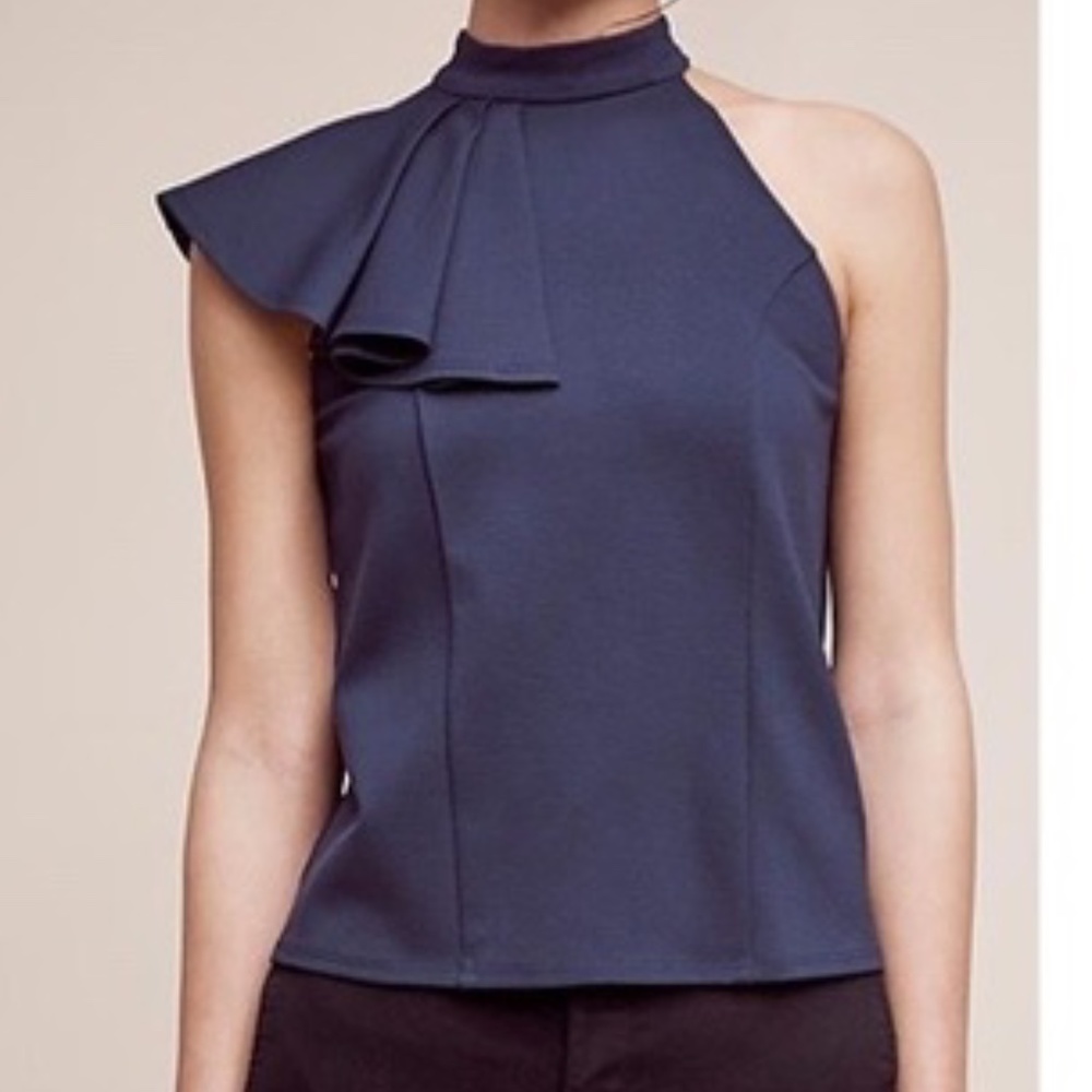 Anthropologie Eri + Ali  Navy Top